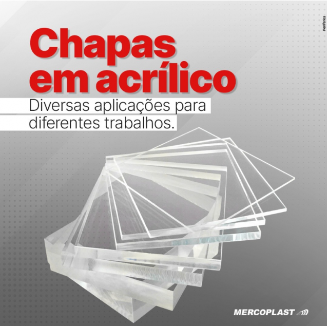 CHAPA ACRILICO CAST TRANSPARENTE 03 MM