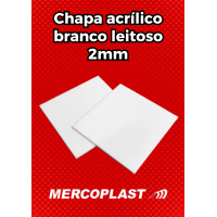 CHAPA ACRILICO CAST BRANCO 02 MM