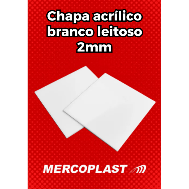 CHAPA ACRILICO CAST BRANCO 02 MM
