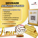 CHAPA ACRILICO CAST ESPELHADO OURO 02 MM